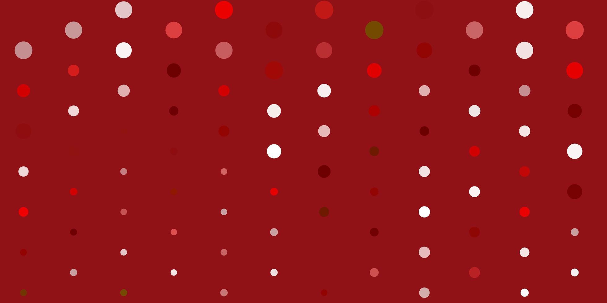 Light green, red vector texture with disks.