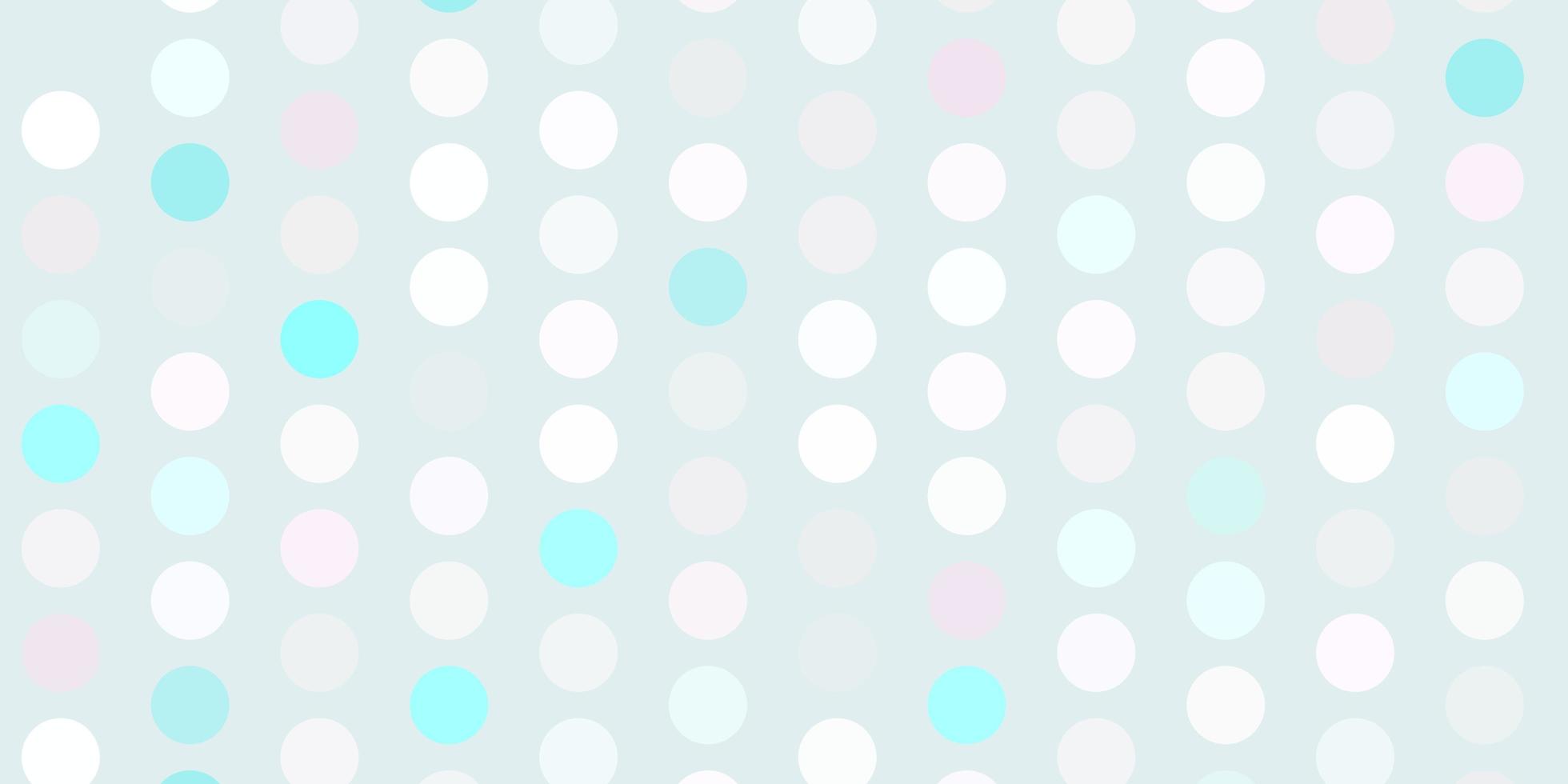 Light pink, blue vector texture with disks.