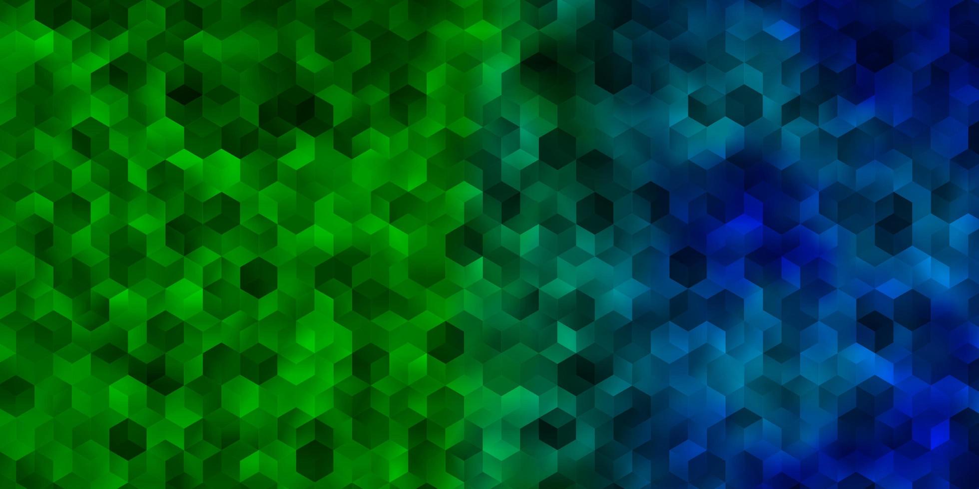 Dark Multicolor vector backdrop with hexagons.