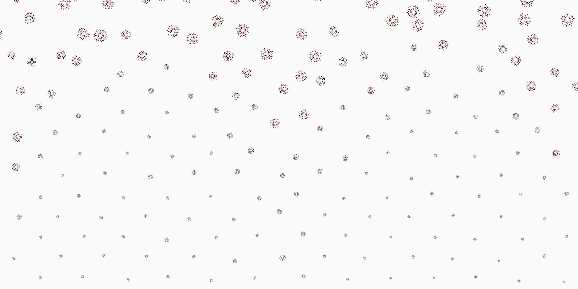 Light red vector natural backdrop with flowers.
