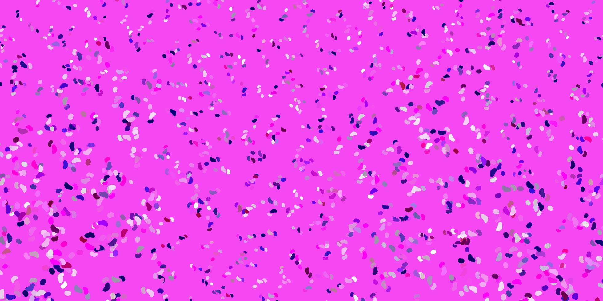 Light purple, pink vector pattern with abstract shapes.