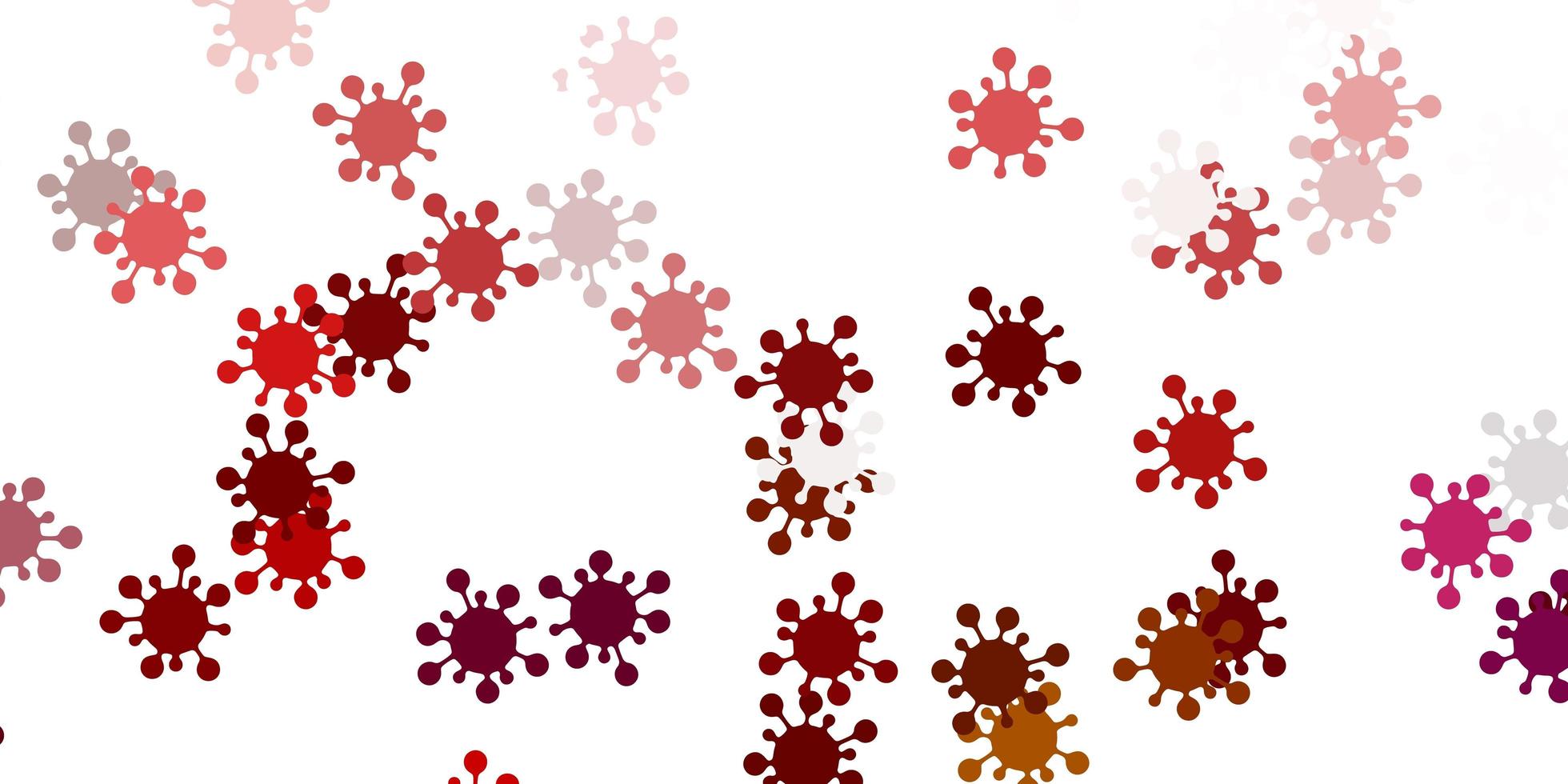 Light multicolor vector backdrop with virus symbols