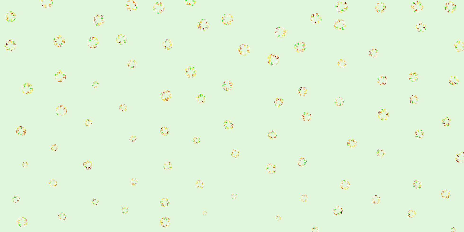 Light green, yellow vector backdrop with dots.