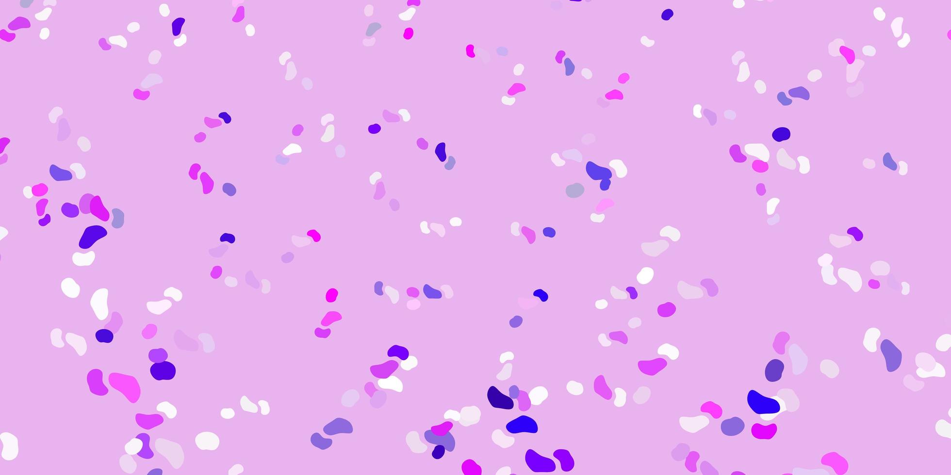 Light purple, pink vector background with random forms.