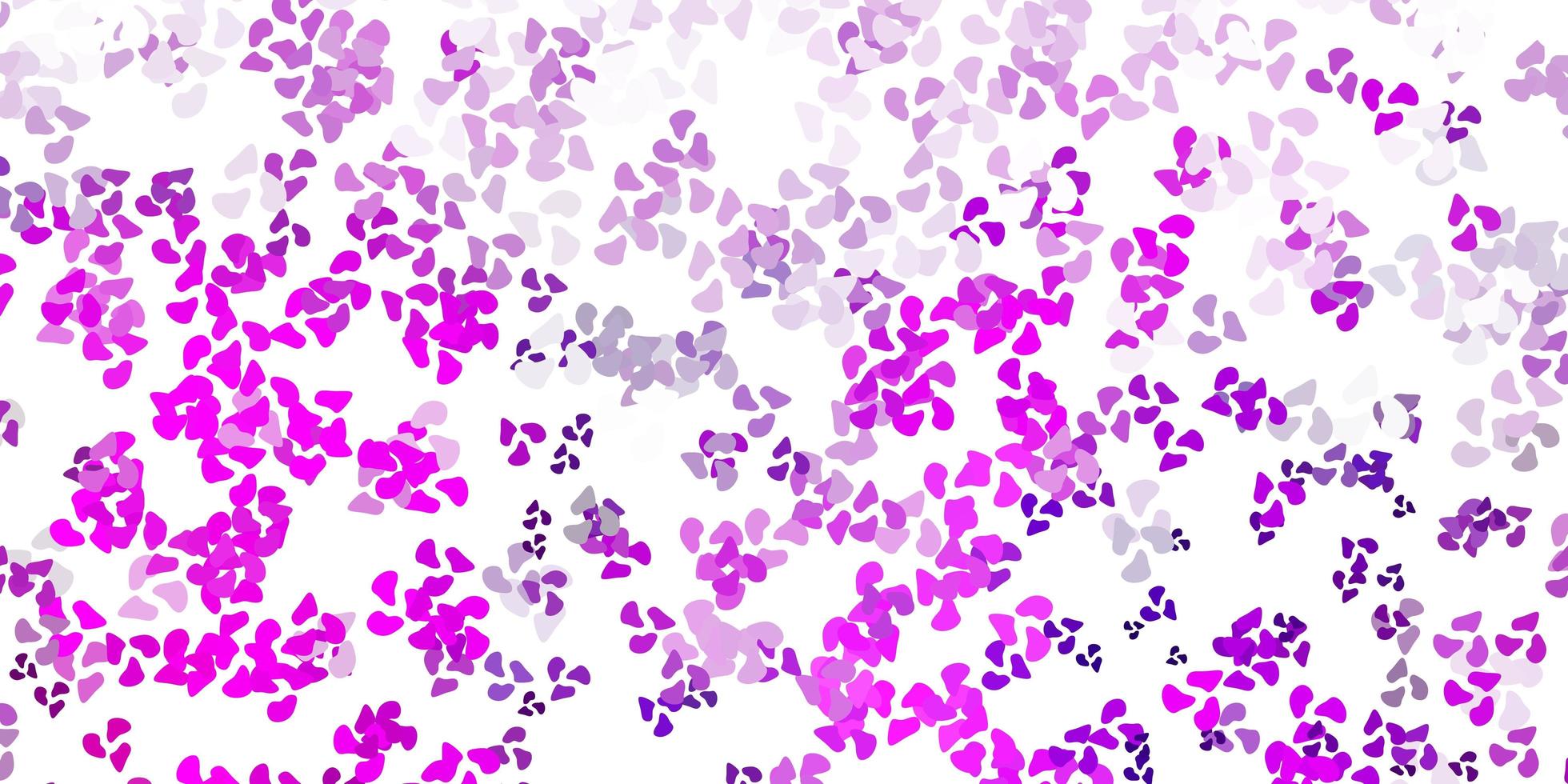 Light purple, pink vector pattern with abstract shapes.
