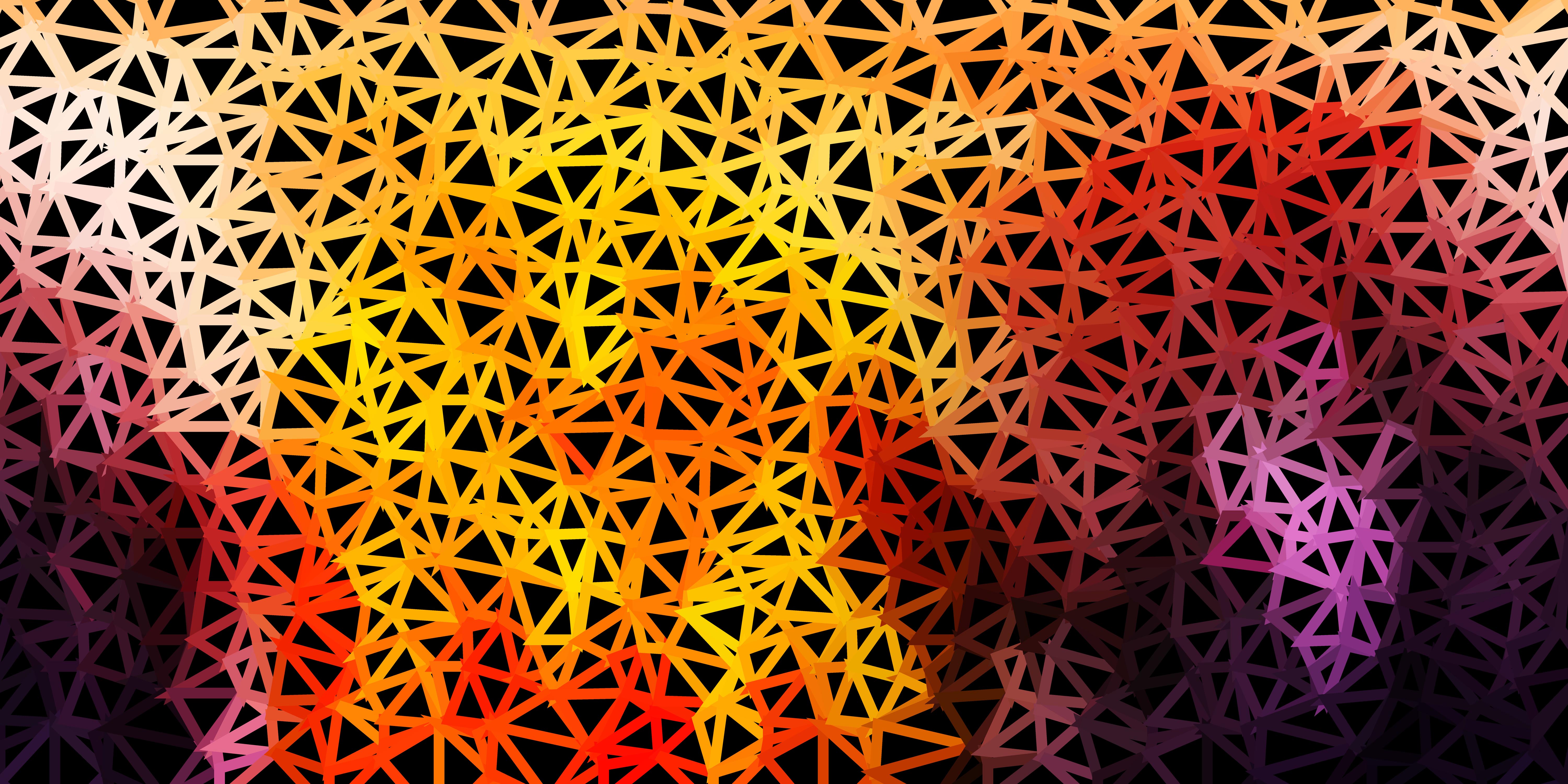 Light pink, yellow vector triangle mosaic template. 1857959 Vector Art