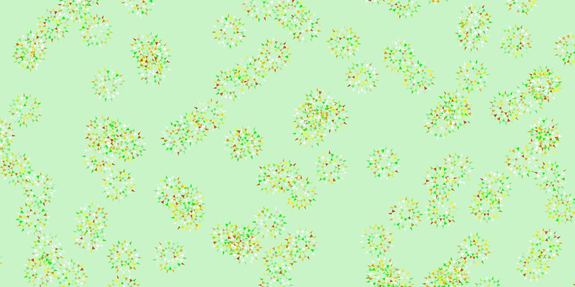 plantilla de doodle de vector multicolor claro con flores.