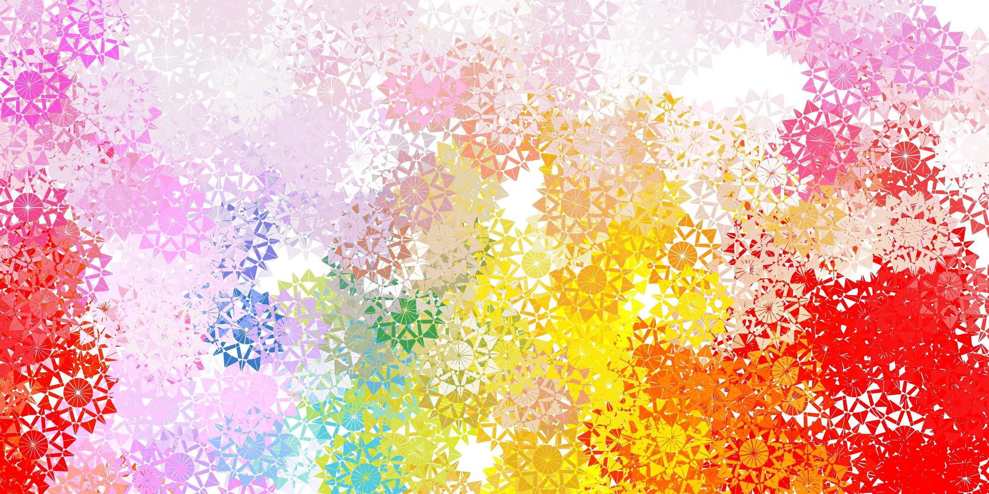 Light multicolor vector pattern with colored snowflakes.