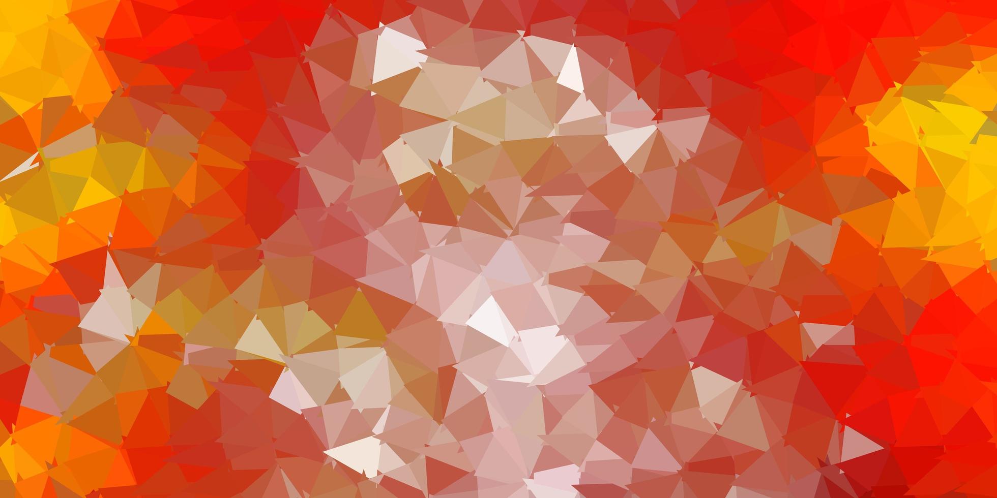 Light orange vector poly triangle layout.