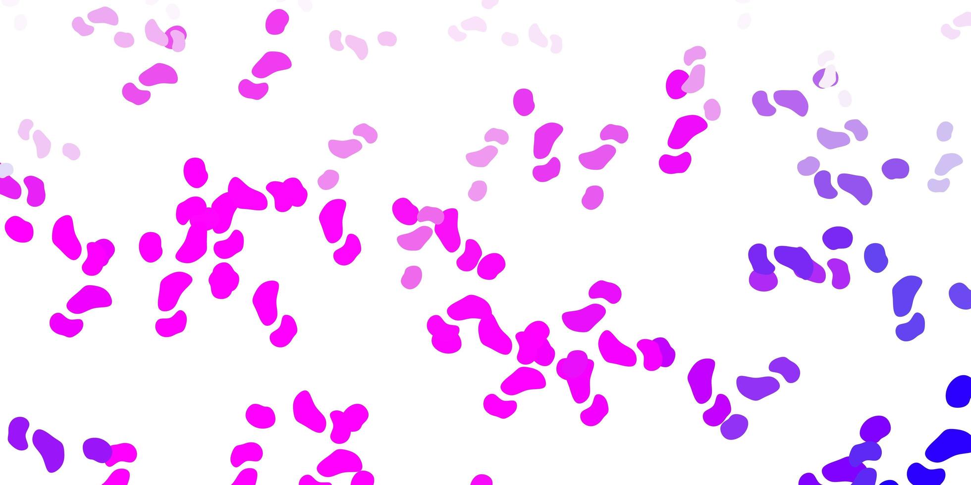 Light purple, pink vector pattern with abstract shapes.