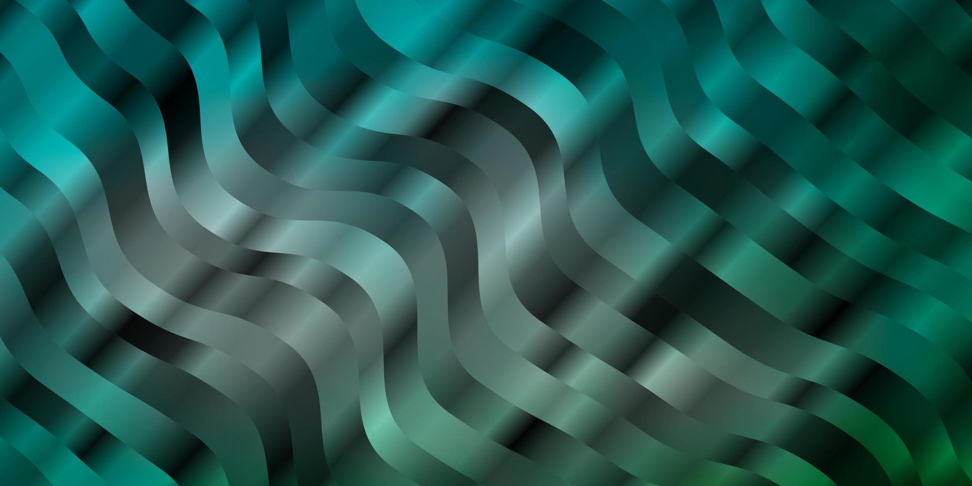 Light Blue, Green vector backdrop with curves.