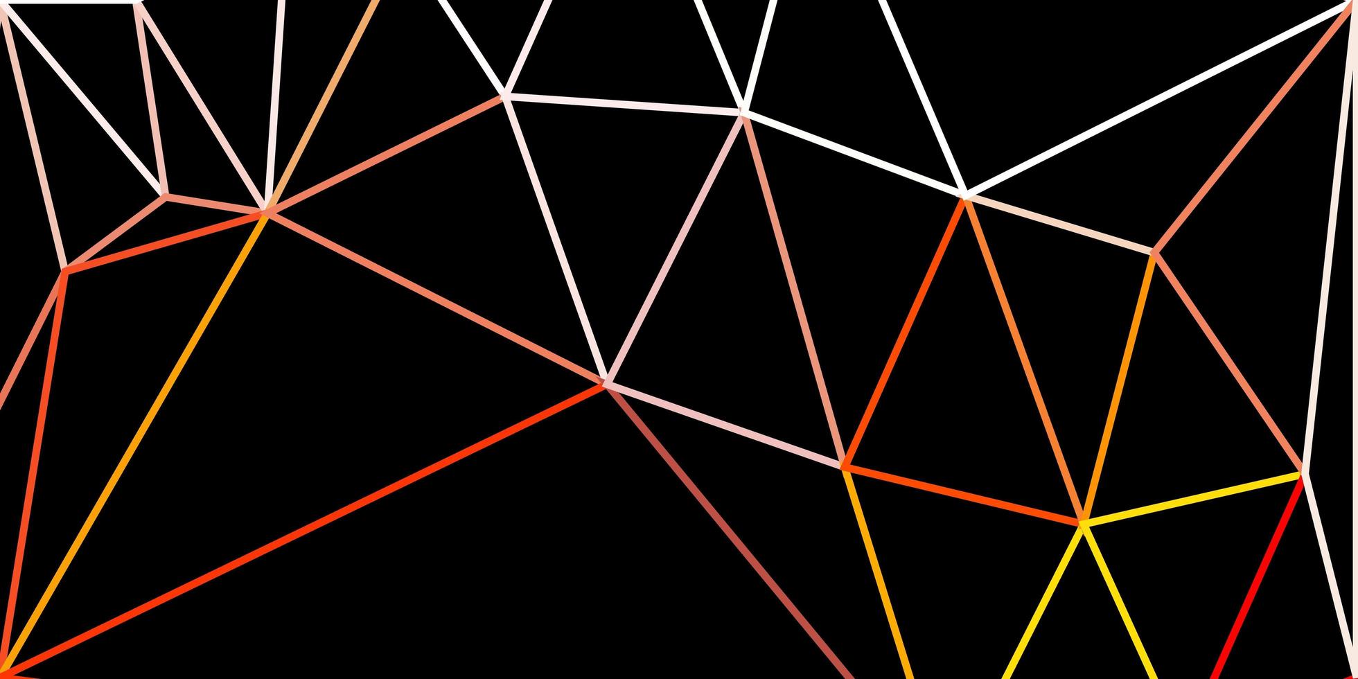 Light orange vector triangle mosaic backdrop.