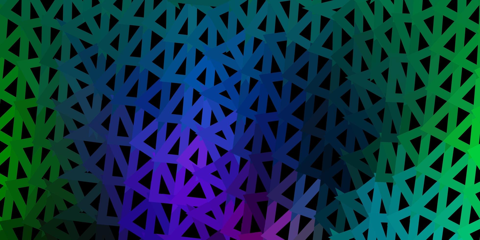 Light multicolor vector triangle mosaic wallpaper.