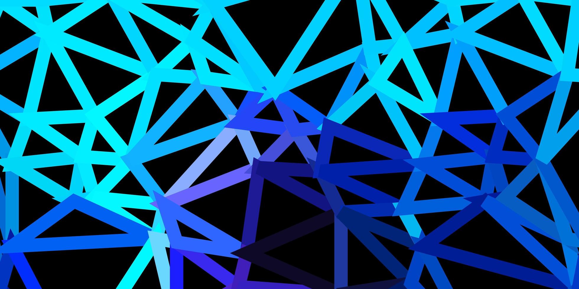 Telón de fondo de mosaico de triángulo vector rosa claro, azul.