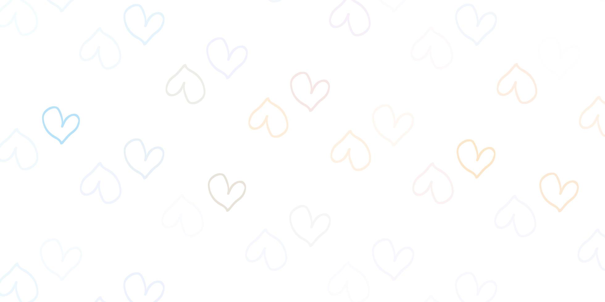 Light Purple vector backdrop with sweet hearts.