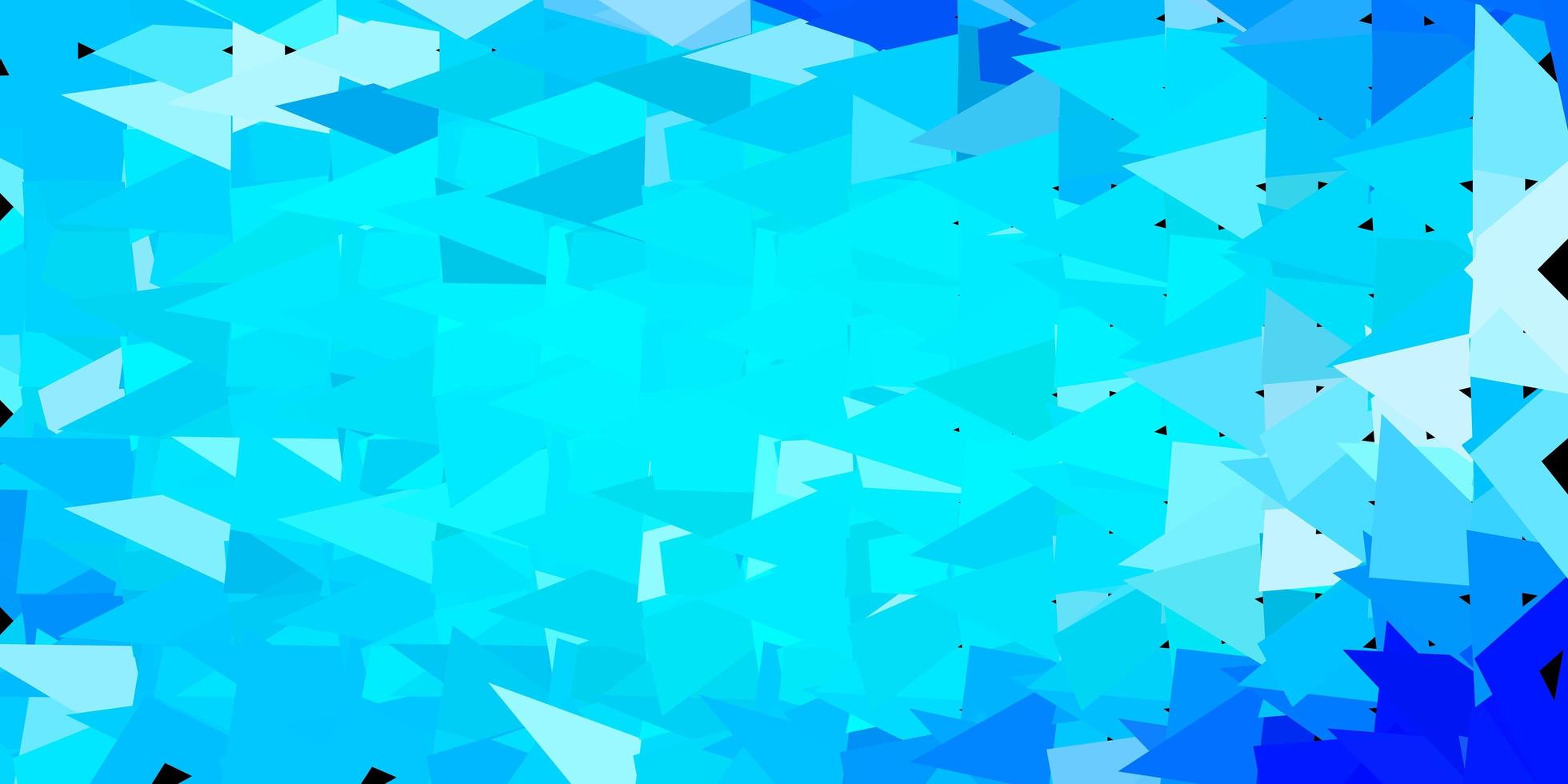 Telón de fondo de mosaico de triángulo vector azul claro.