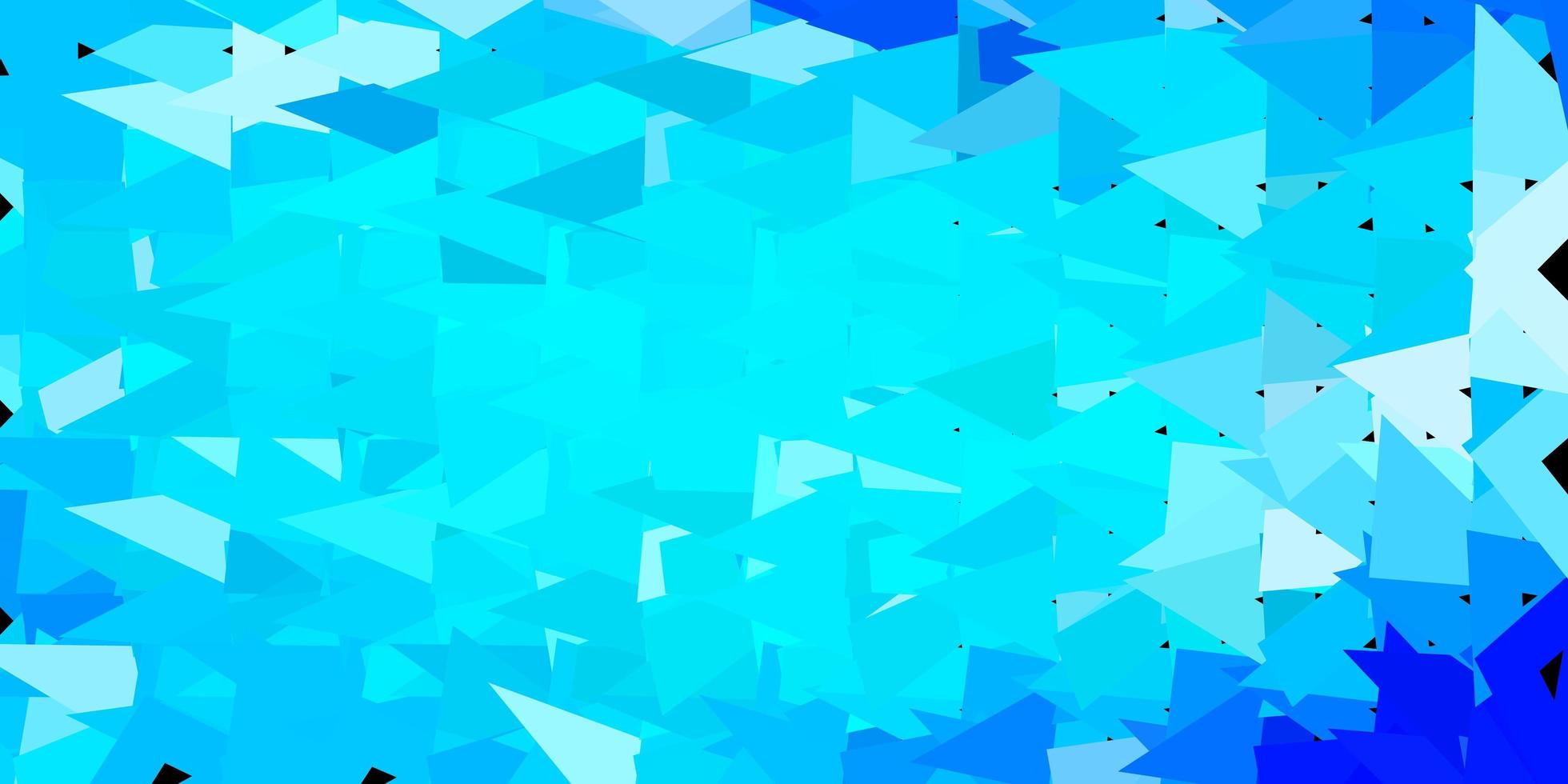 Light blue vector triangle mosaic backdrop.