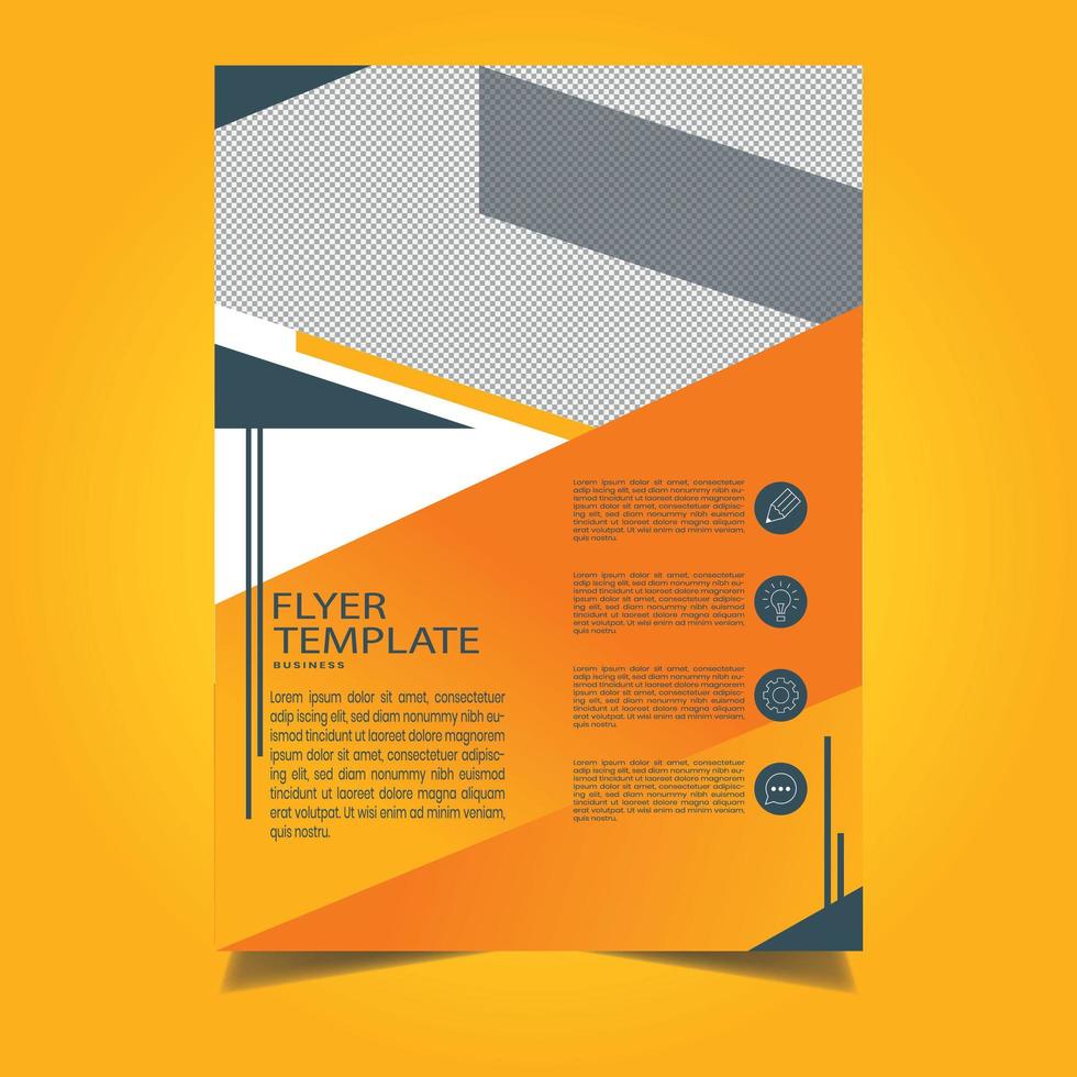 Business Advertisement Flyer Template Design vector