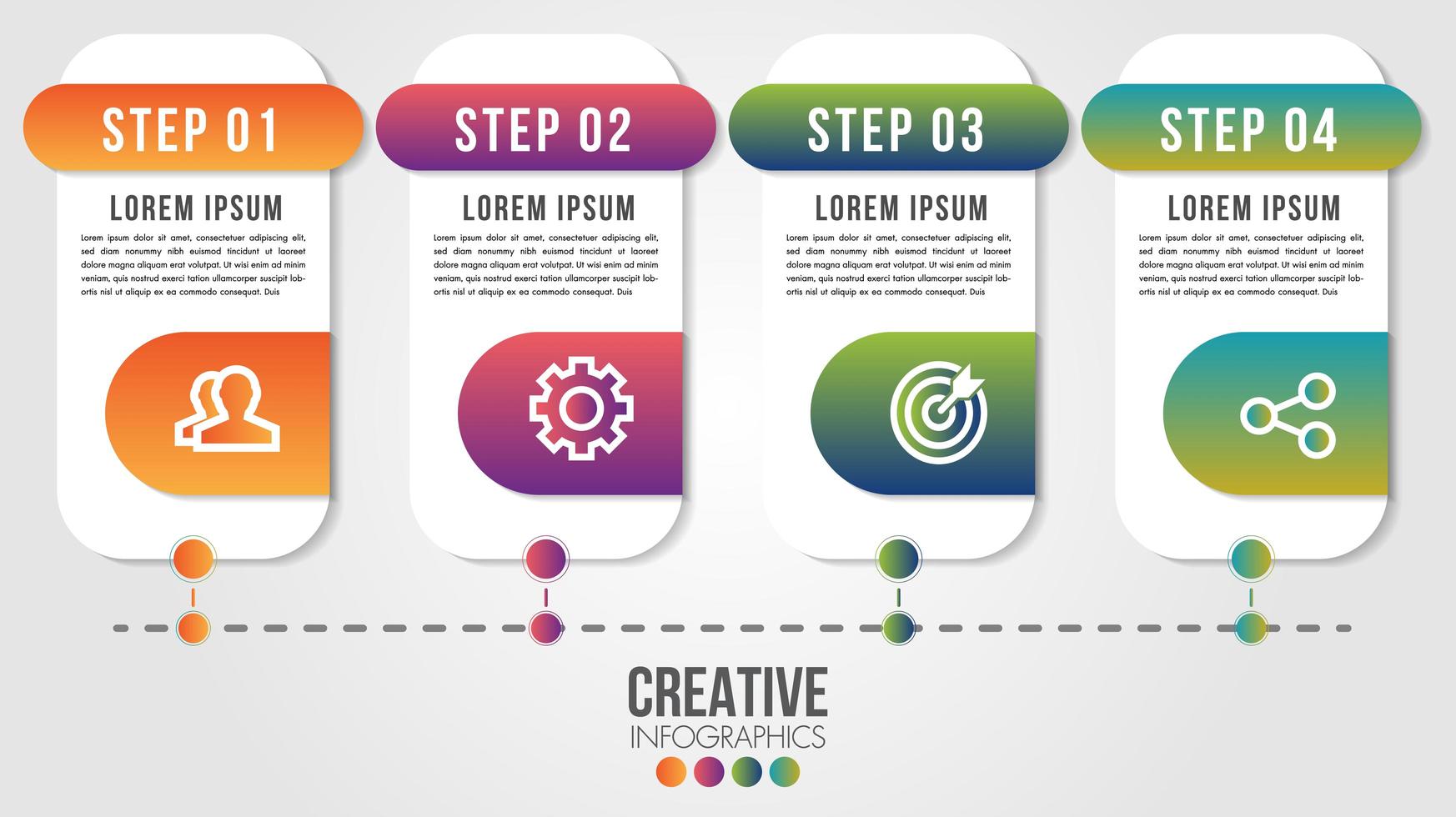 Infographic modern timeline design vector template for business