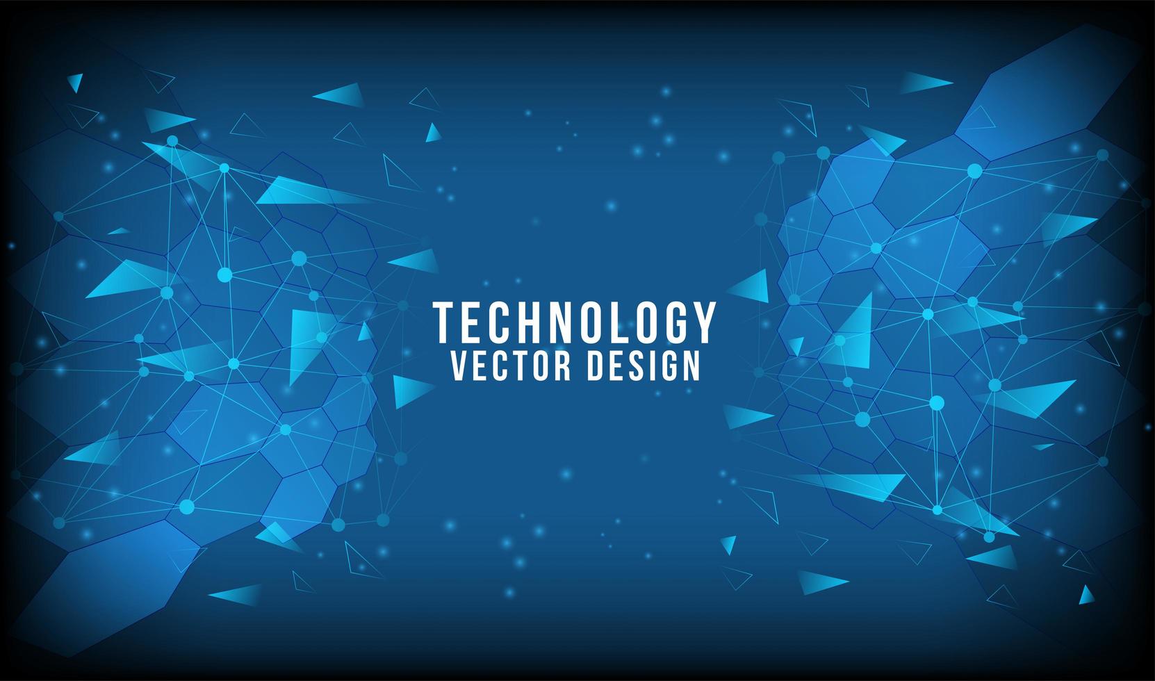 Abstract technology background Hi-tech communication concept vector
