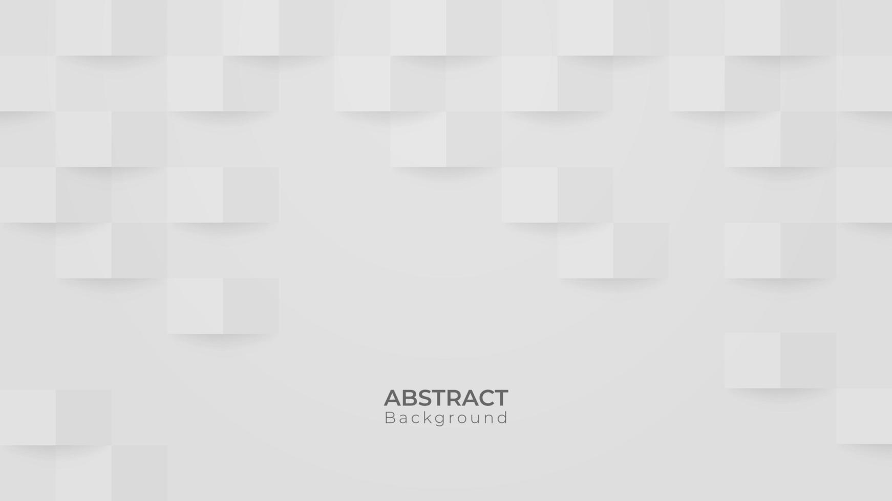 Abstract, 3D, modern white and grey pattern background with cubes vector