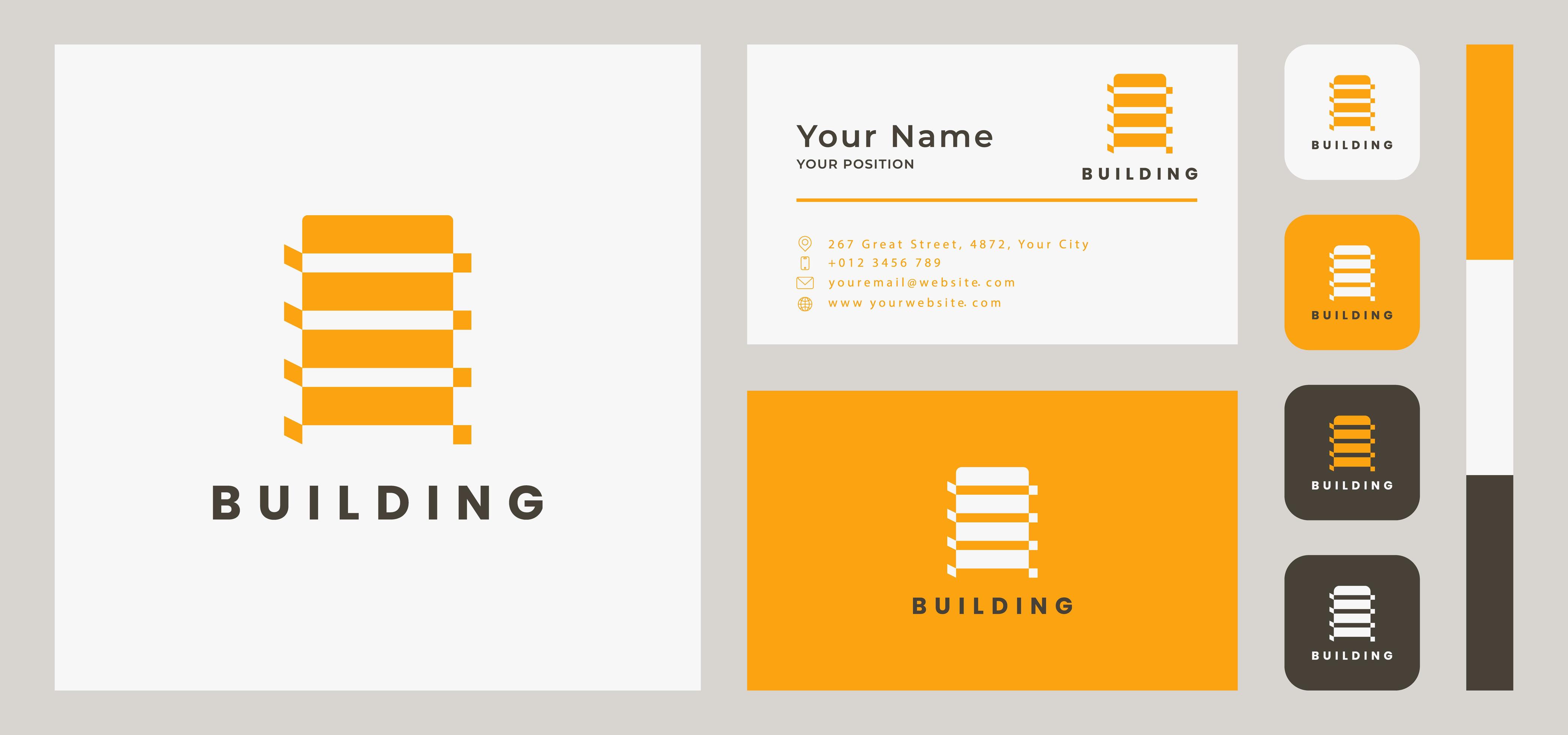 Building Business Card Template 1858596 Vector Art at Vecteezy