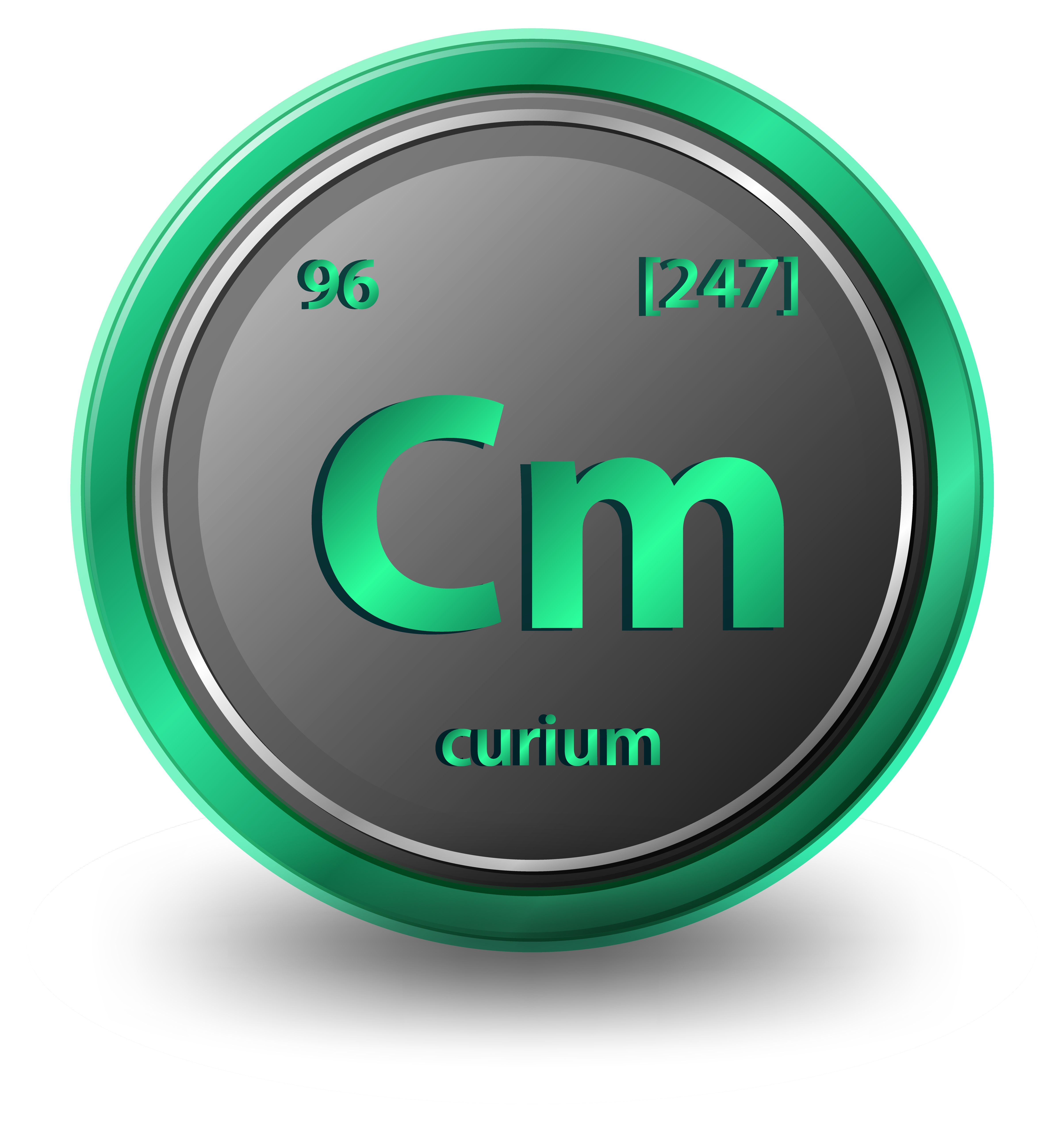 Curium chemical element. Chemical symbol with atomic number and atomic  mass. 1858837 Vector Art at Vecteezy