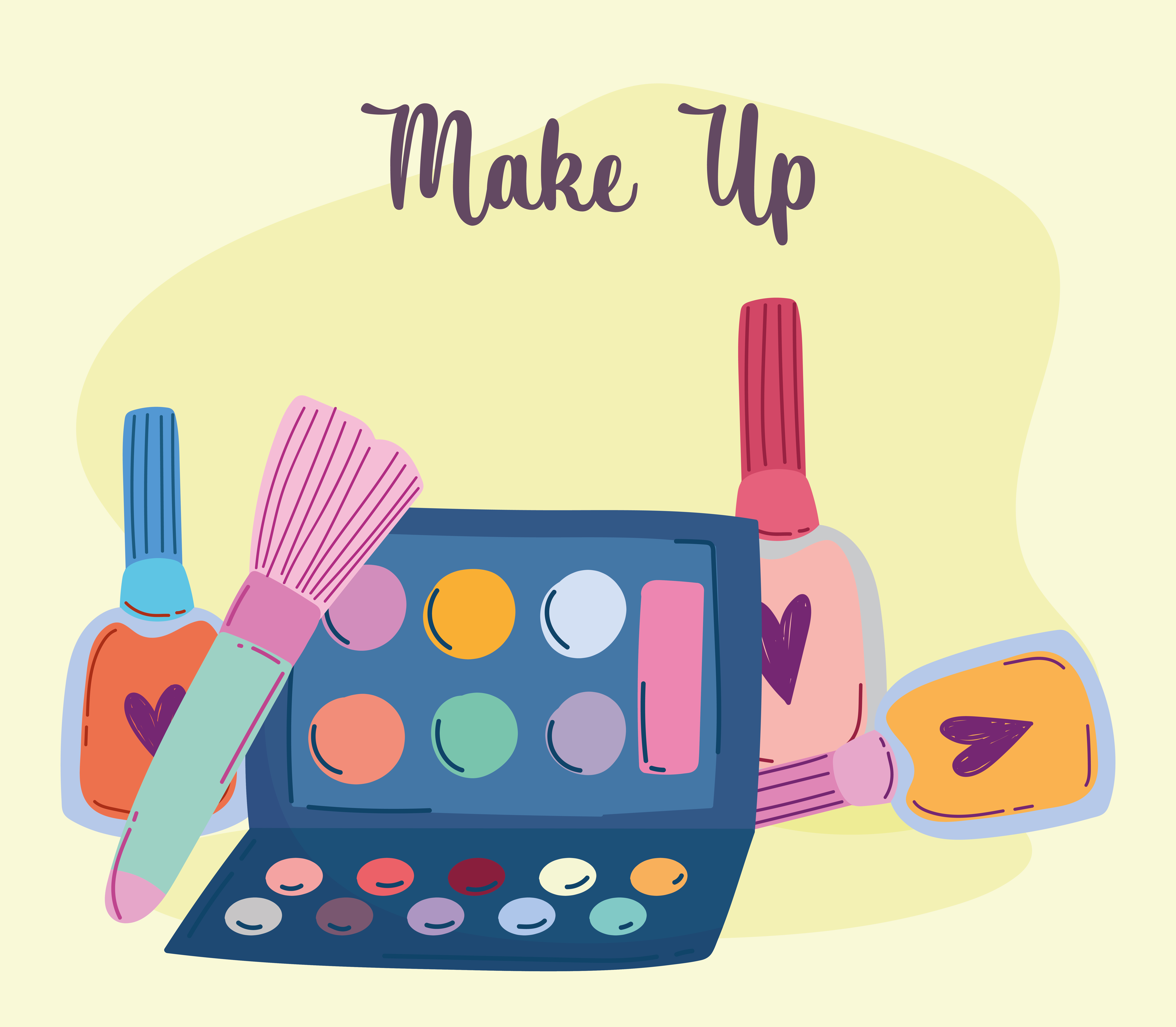 makeup cosmetics product fashion beauty eyeshadow palette brush nail polish cartoon 1859250 Vector Art at Vecteezy makeup cosmetics product fashion beauty eyeshadow palette brush nail polish cartoon 1859250 Vector Art at Vecteezy