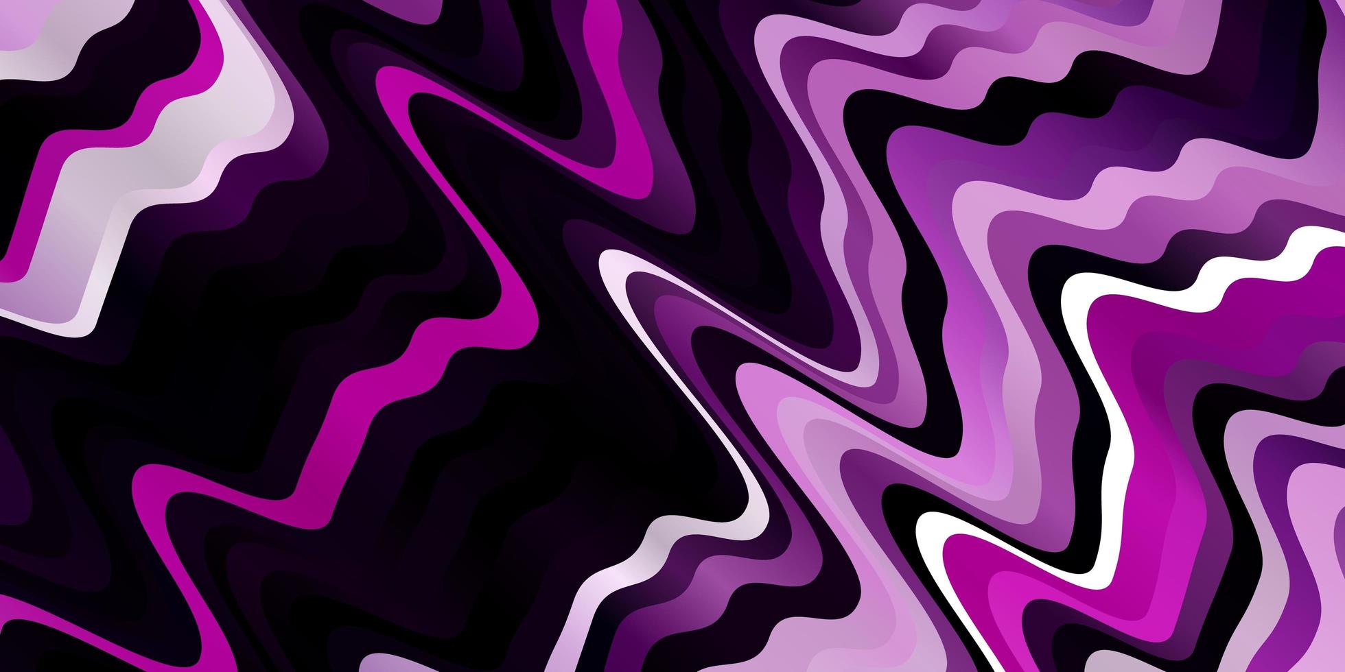 textura de vector púrpura claro con curvas.