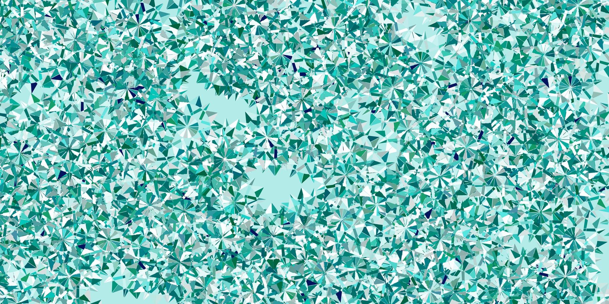 Light blue, green vector texture with bright snowflakes.