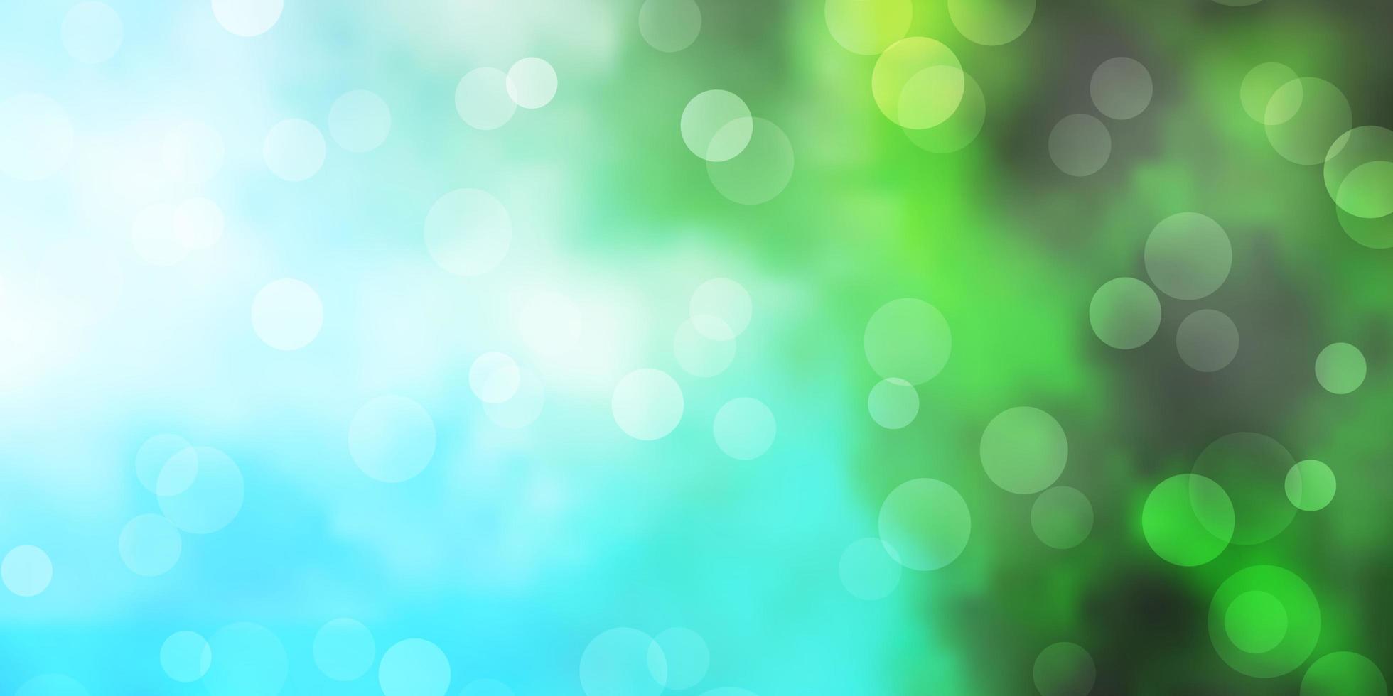 Light Blue, Green vector background with spots.