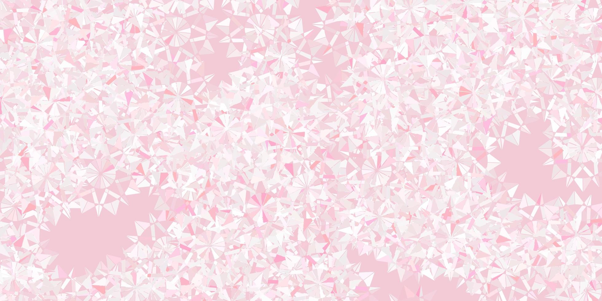 Light red vector background with christmas snowflakes.