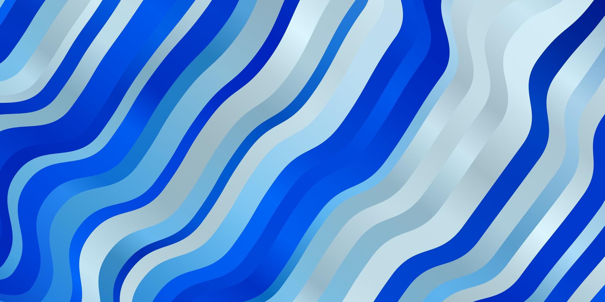 Fondo de vector azul claro con líneas dobladas