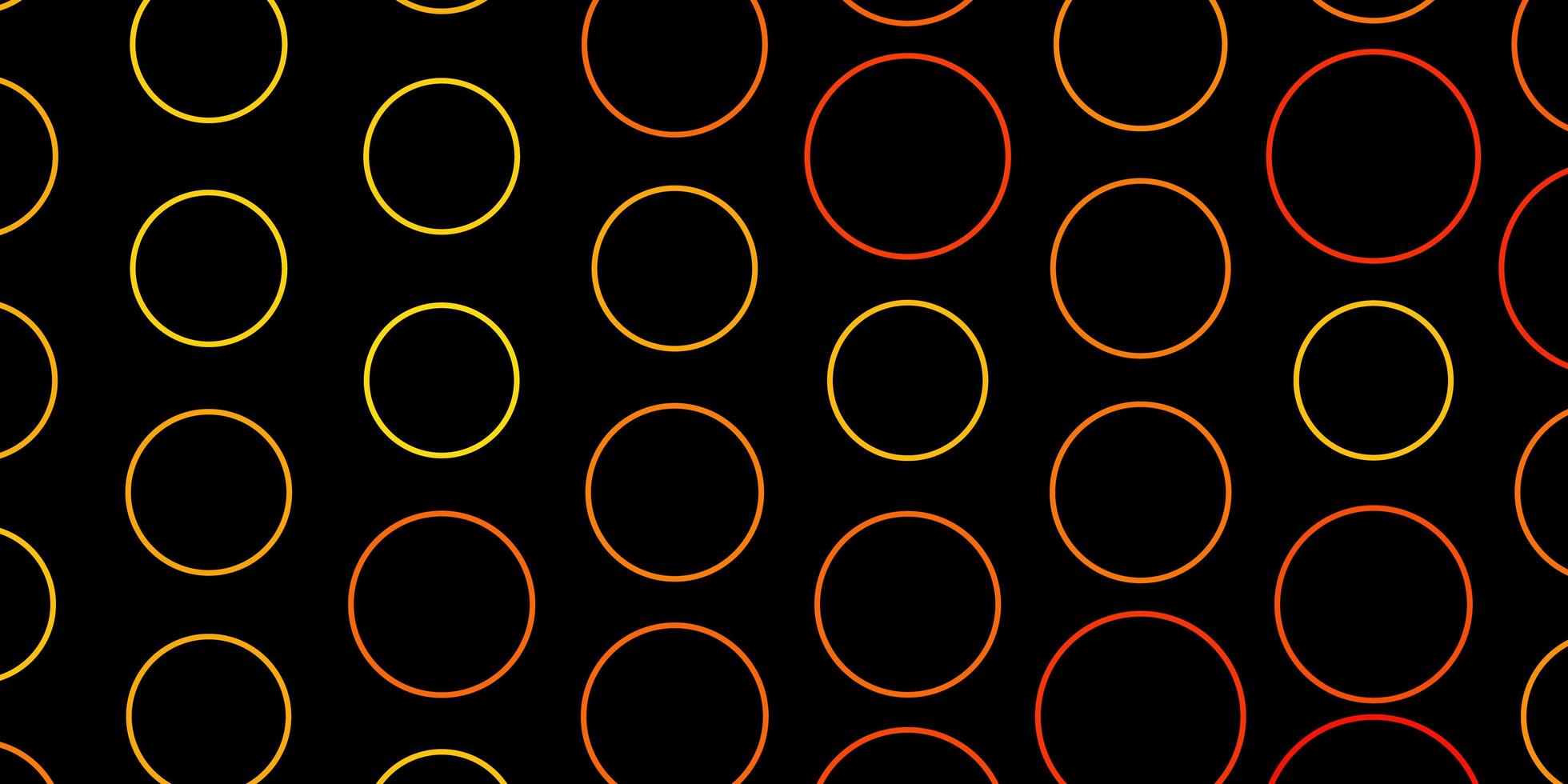 Dark Orange vector template with circles