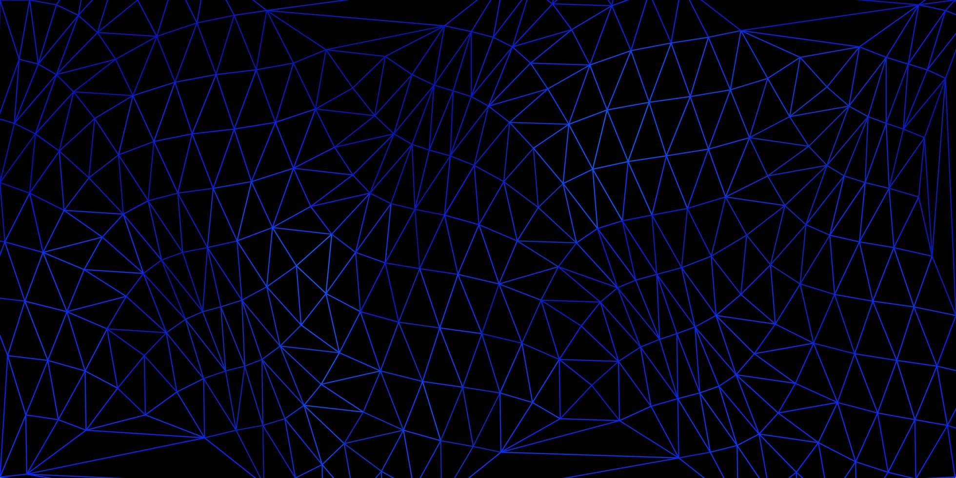 Dark blue vector gradient polygon layout.