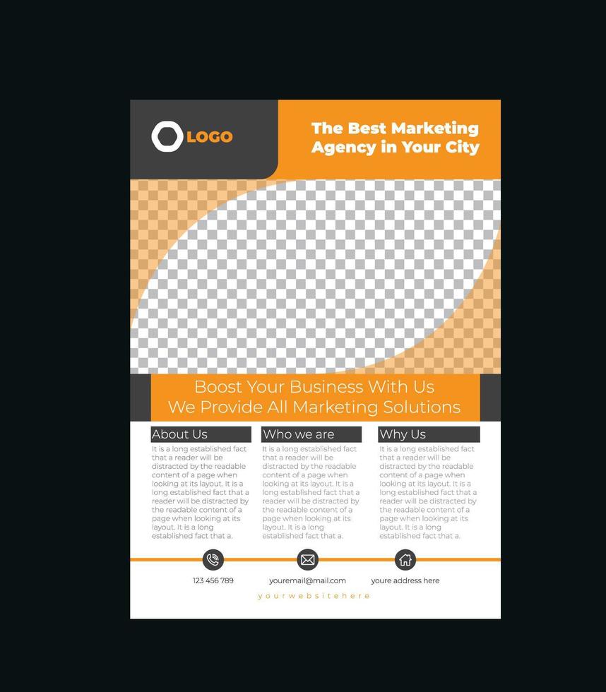 Creative Corporate Flyer Design Template vector