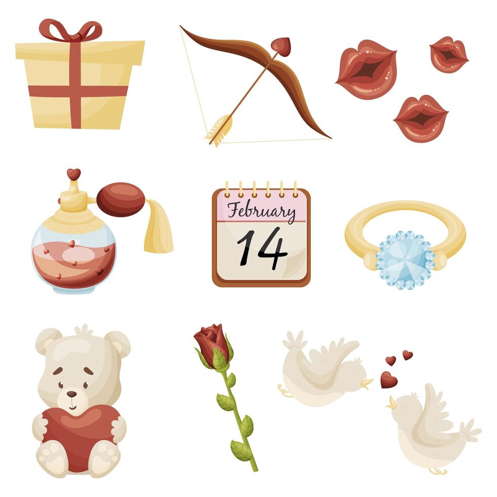 Valentines day set. Vector