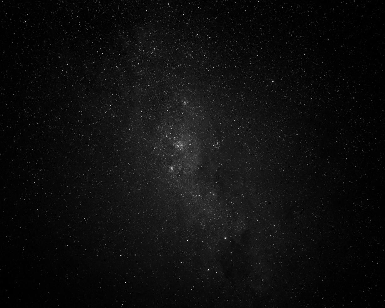 Grayscale of the Milky Way photo