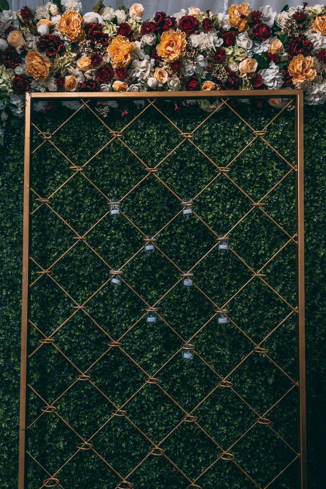 Floral wall decoration photo