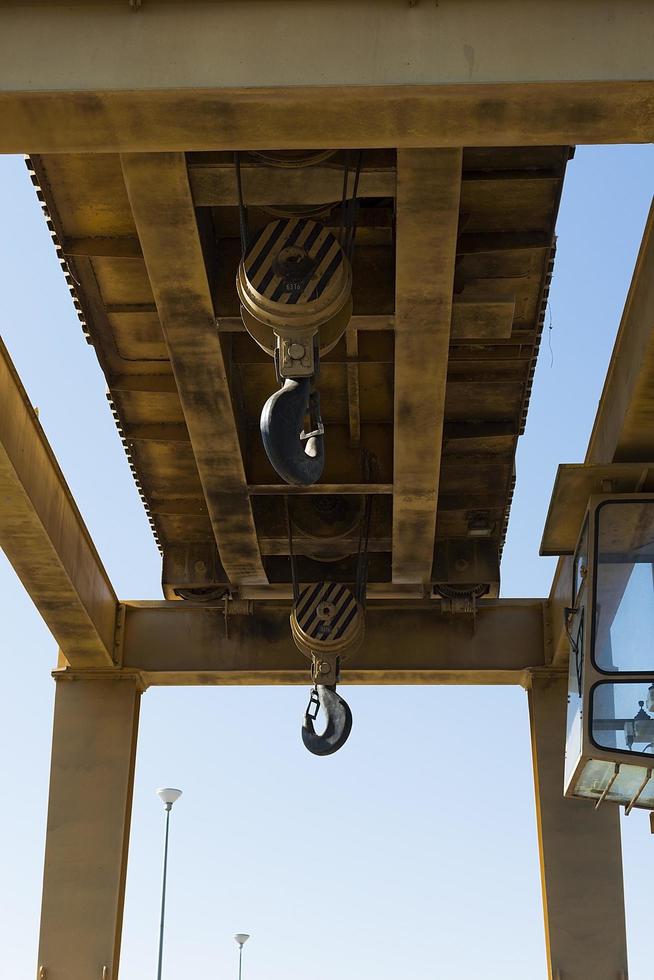 Close-up of a pulley machine photo