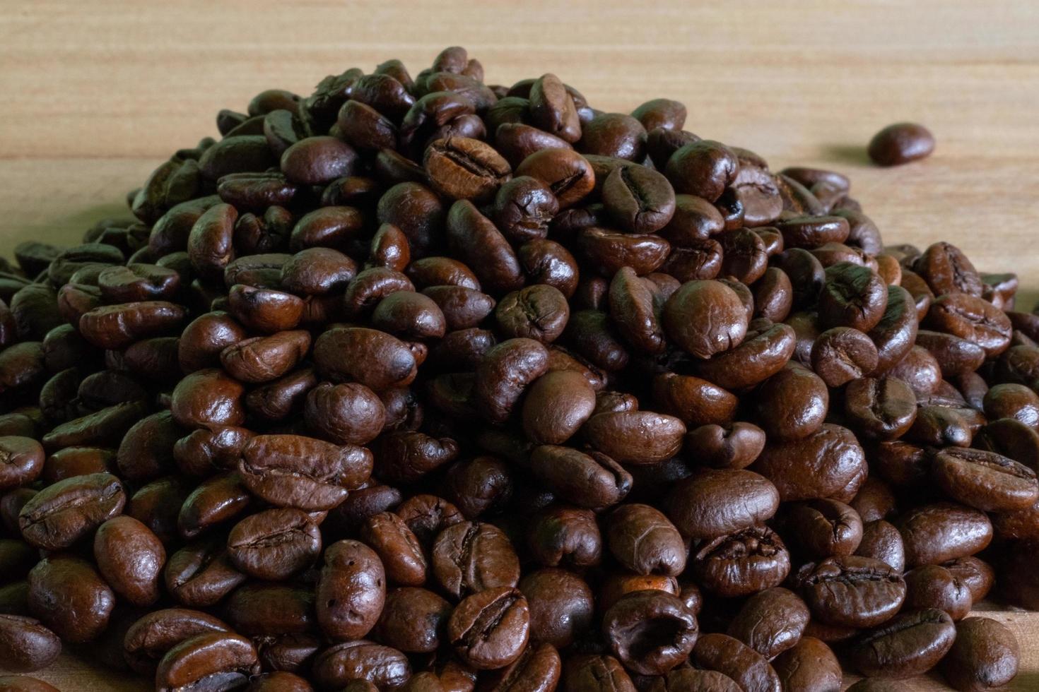 Pile of coffee beans photo