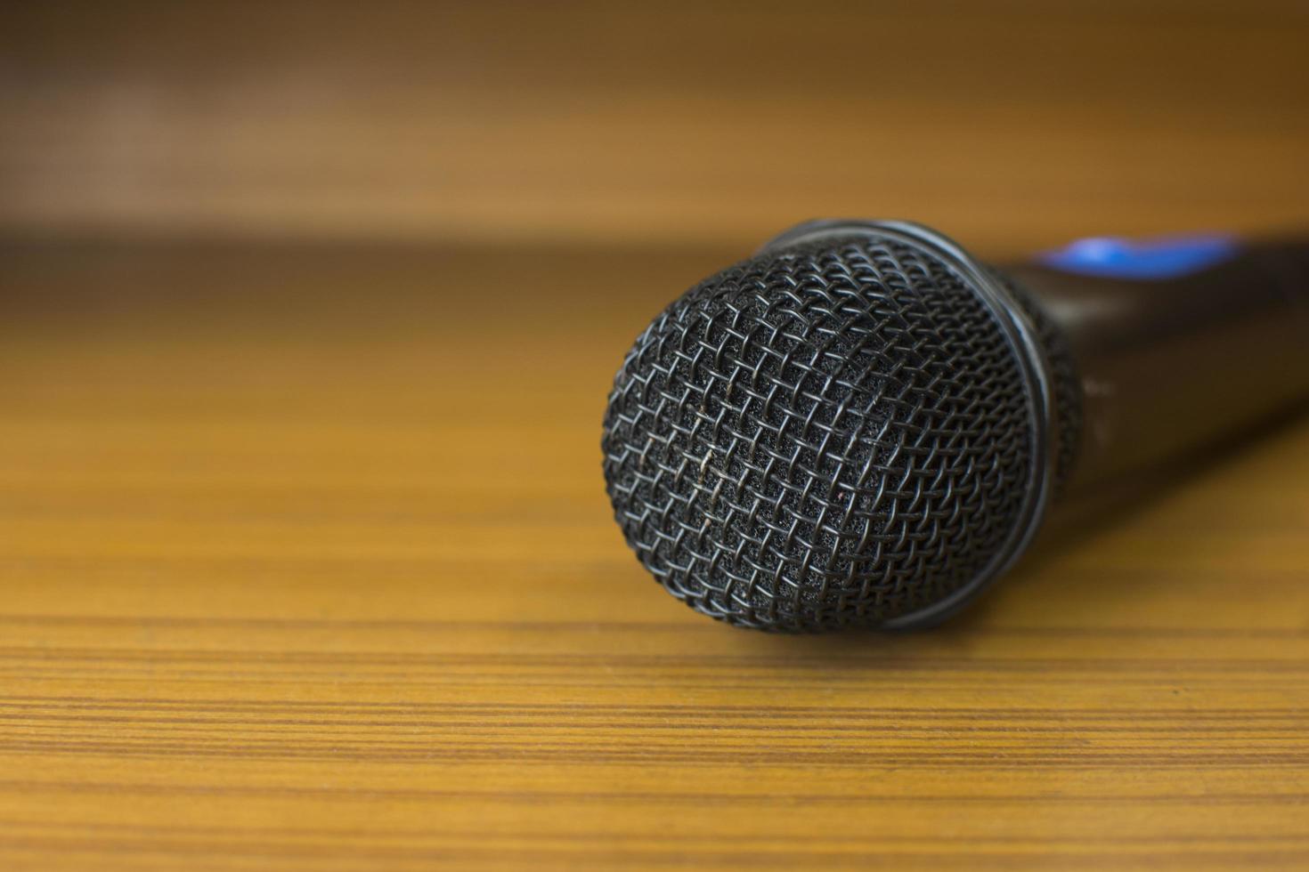 Microphone on a table photo