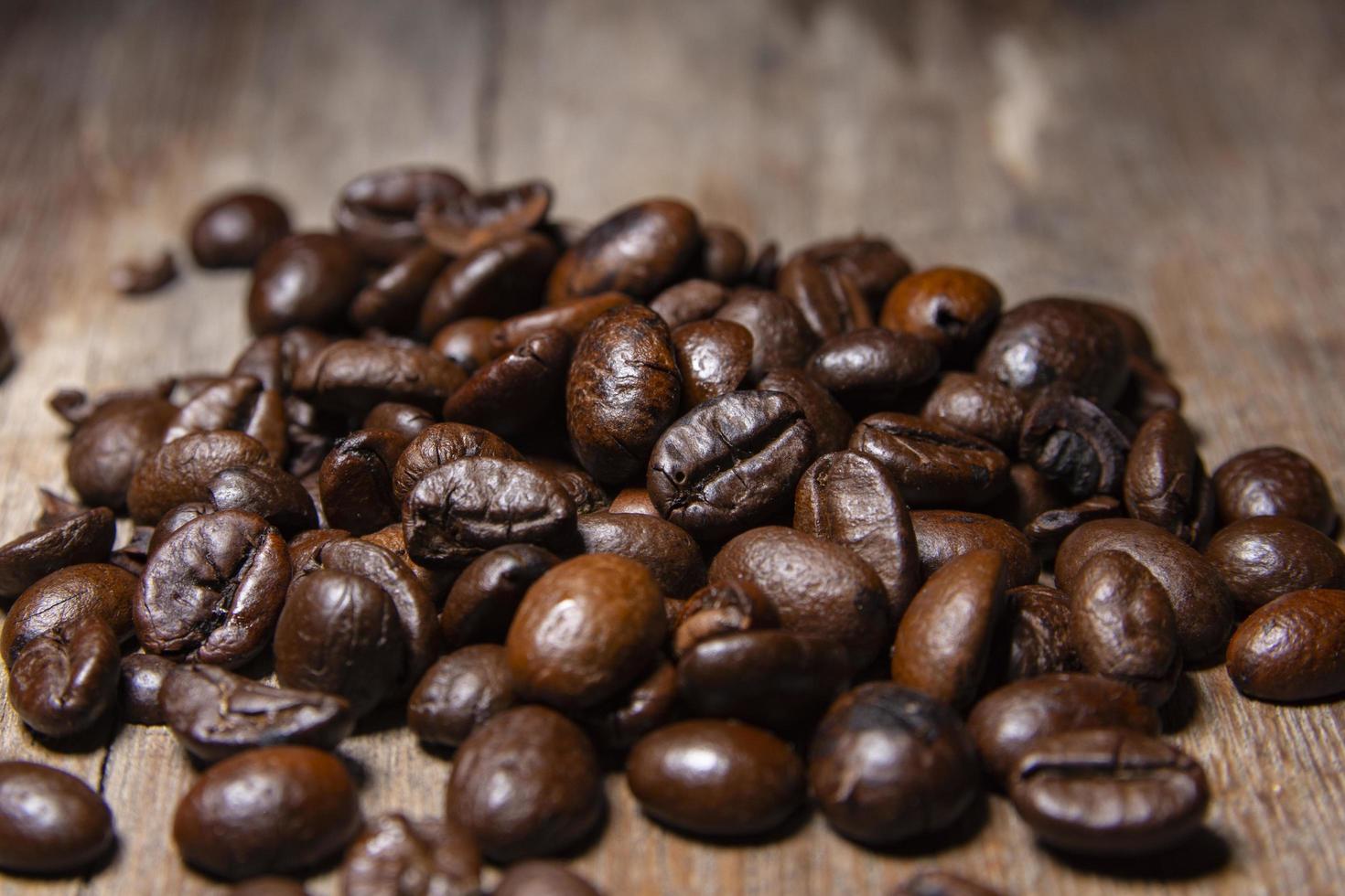 Fragrant roasted coffee beans photo