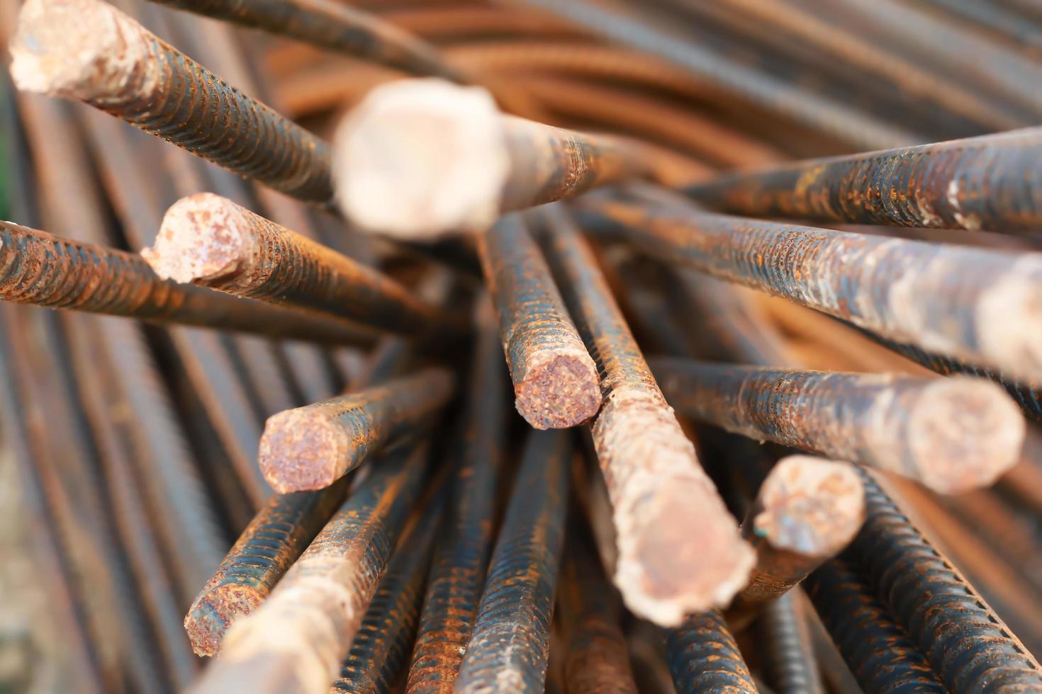 Close-up of steel bars photo