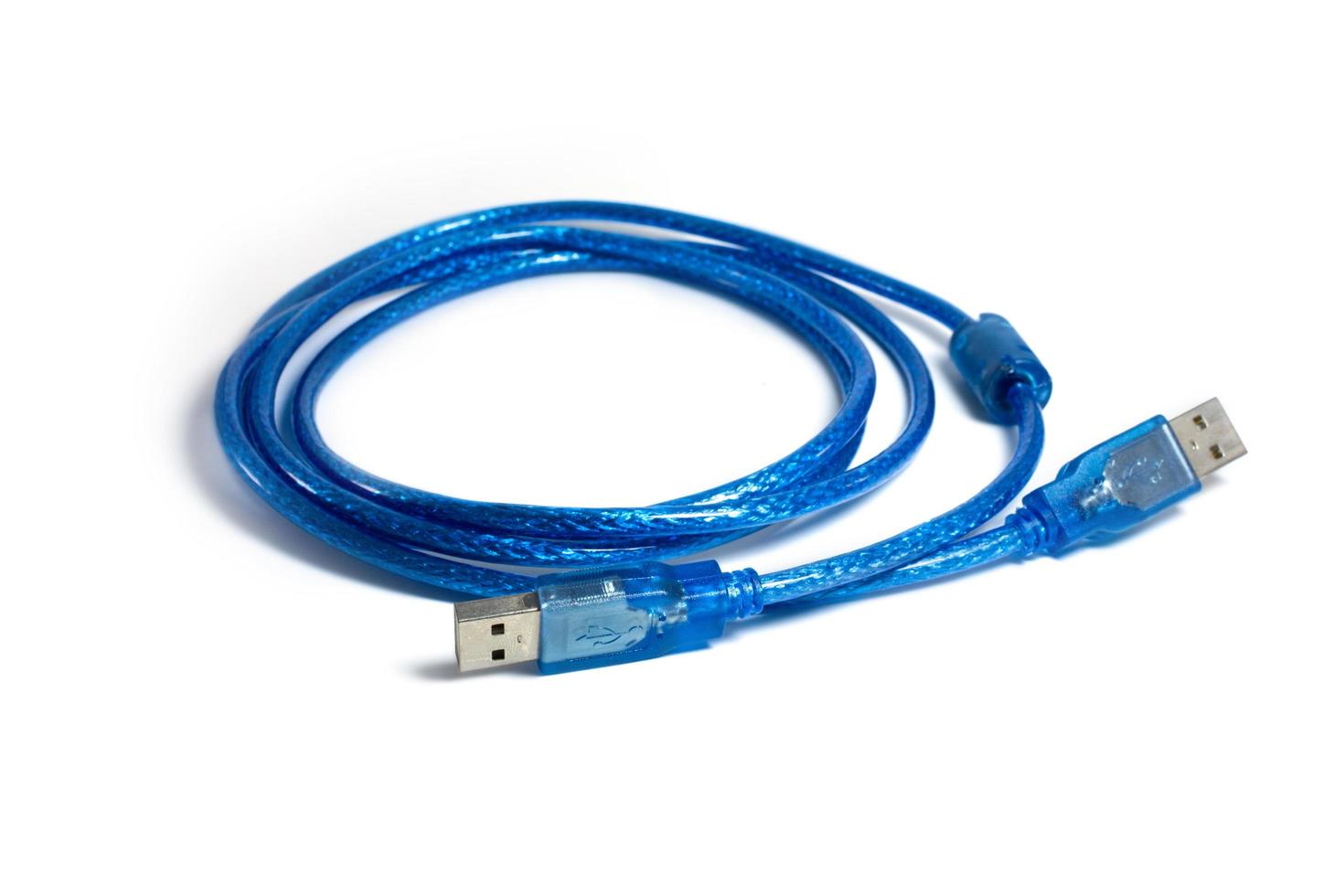 Blue ethernet cable photo