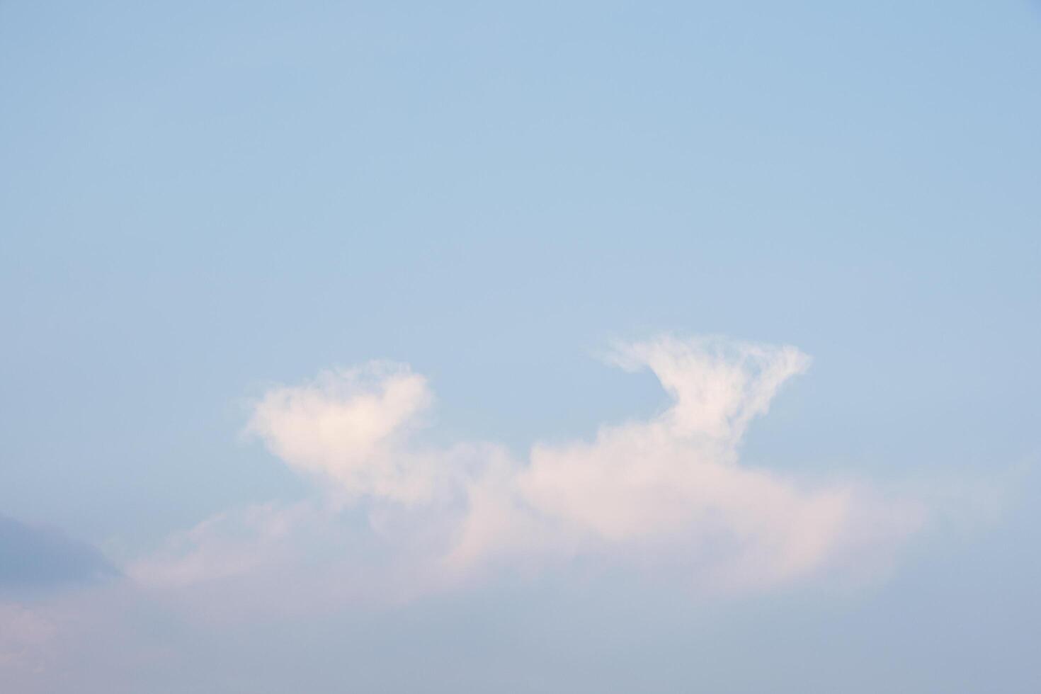 Clouds in the sky at sunset photo