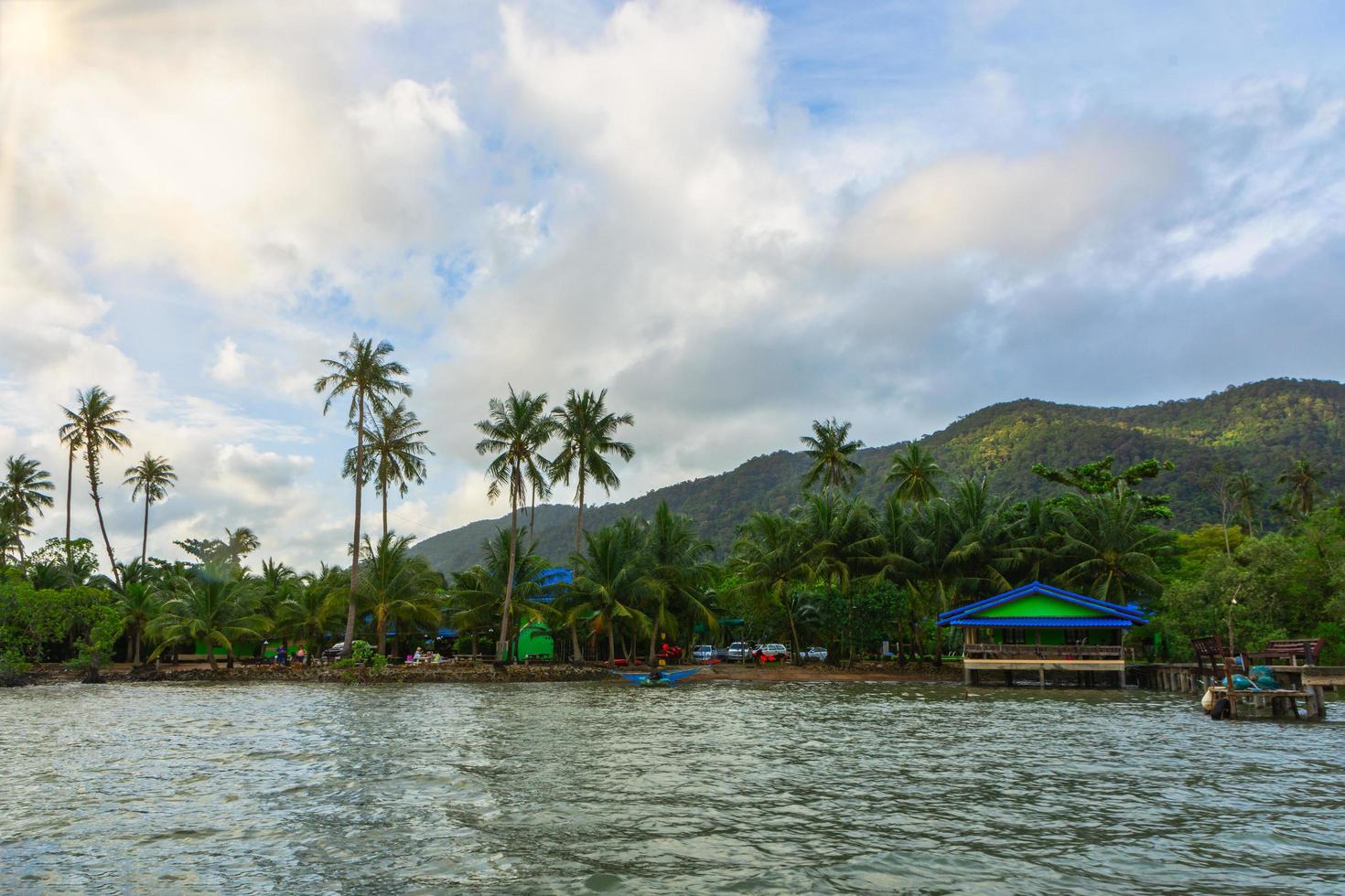 The sea at Koh Chang in Thailand photo