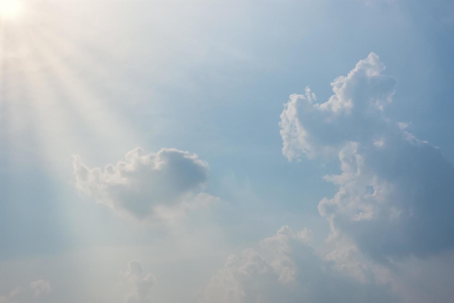 Clouds in the sky at sunset photo