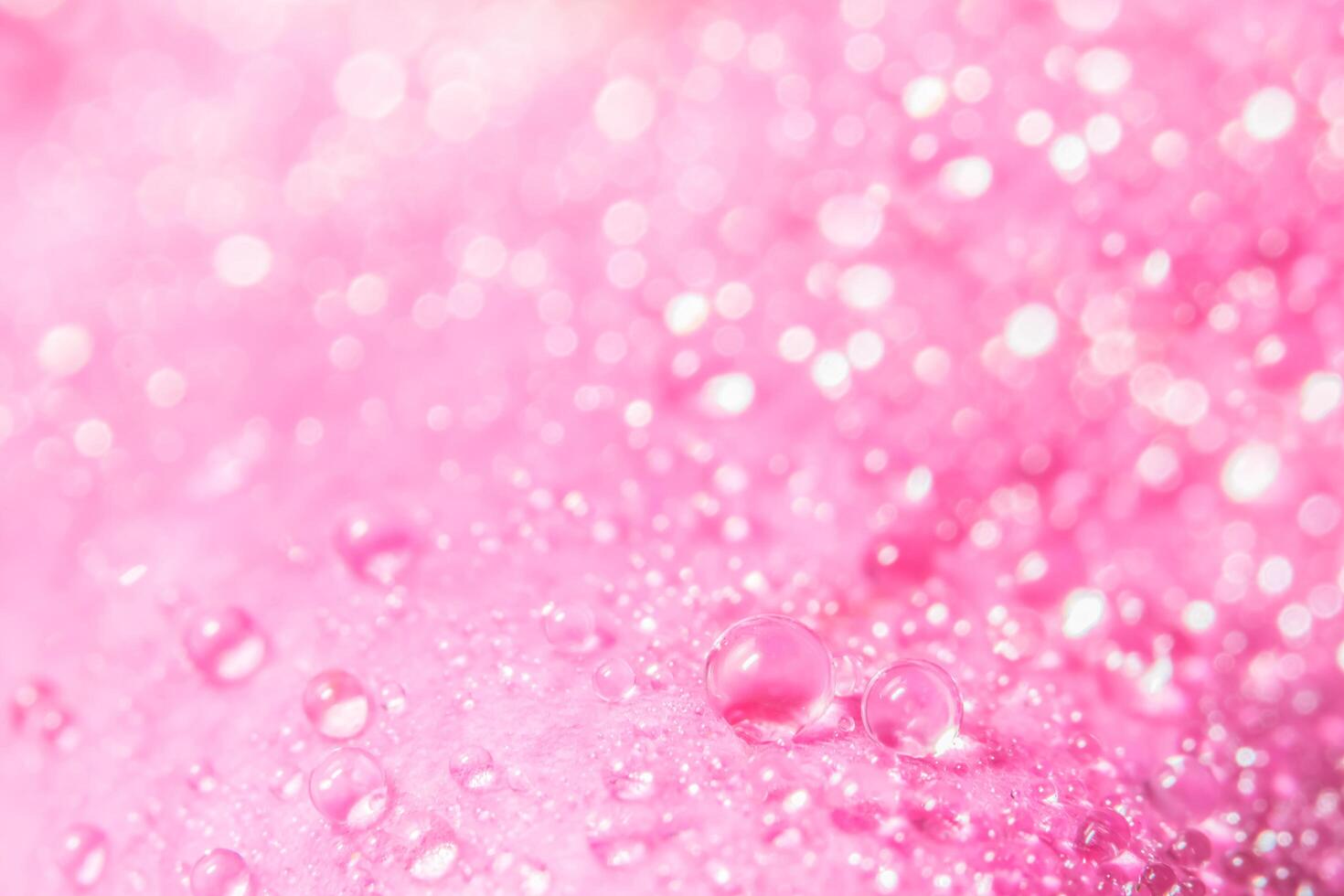 Water drops on a flower, close-up photo