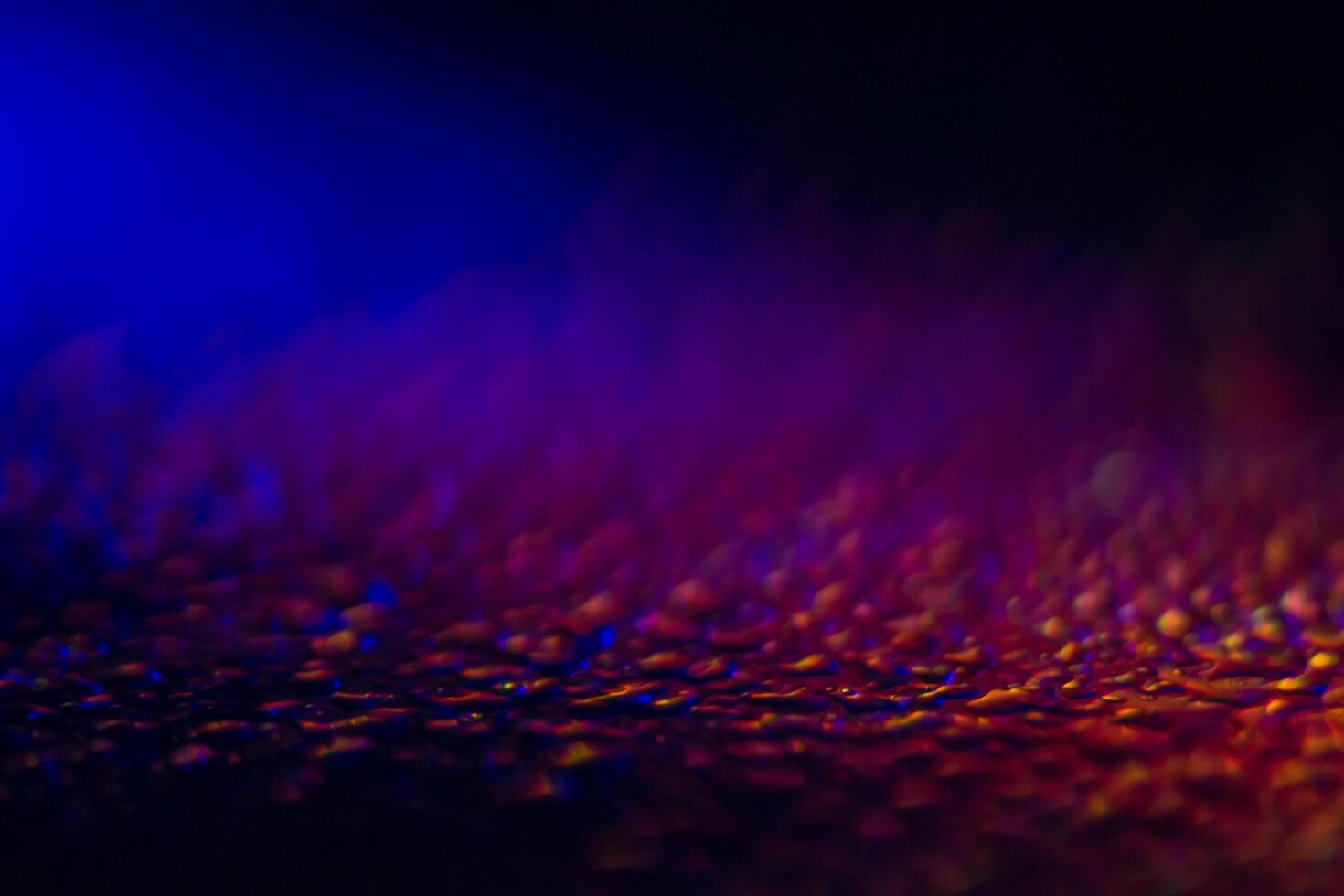 Water drops on stained glass photo